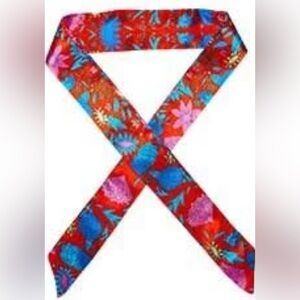 Vibrant Red Floral Versatile Women’s Scarf